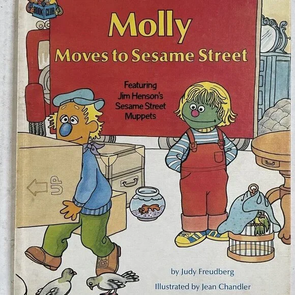 Molly Moves to Sesame Street by Judy Freudberg Hardcover 1980 Book Club - Picture 1 of 4